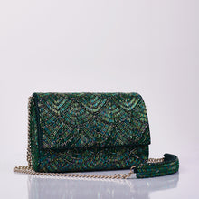 Load image into Gallery viewer, Arya Clutch (Emerald Green)