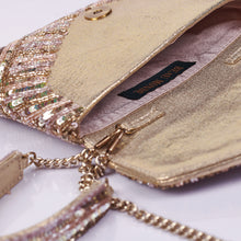 Load image into Gallery viewer, Chevron Clutch (Gold)