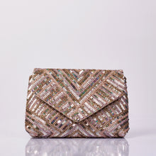 Load image into Gallery viewer, Chevron Clutch (Gold)
