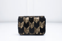 Load image into Gallery viewer, Nura Soft Clutch- Black &amp; Gold
